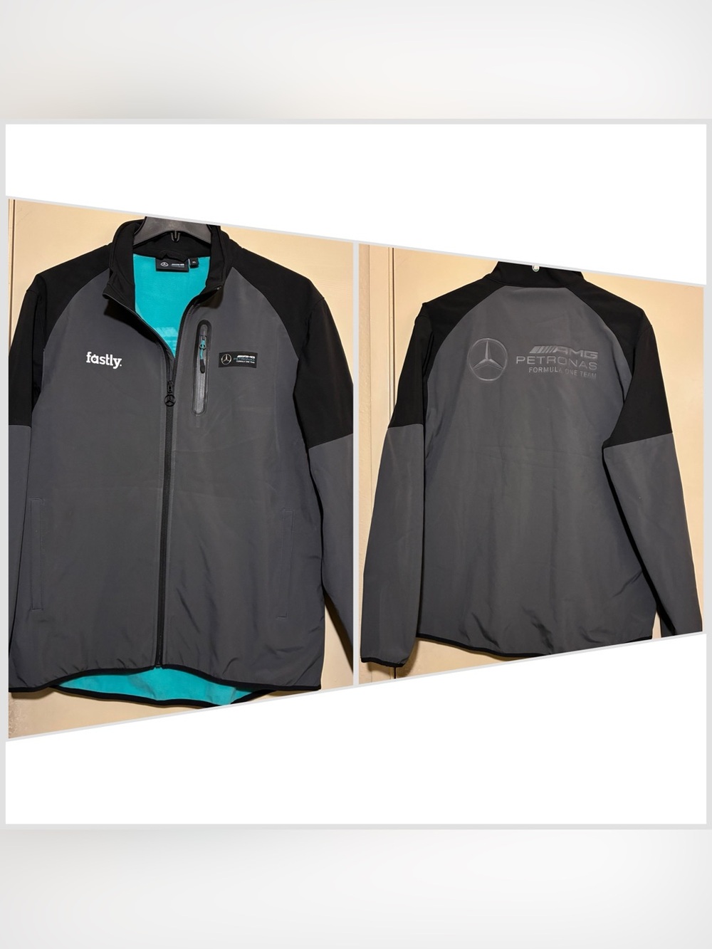 Mercedes AMG Petronas F1 Formula 1 Softshell Jacket XL Fastly Silicon Valley